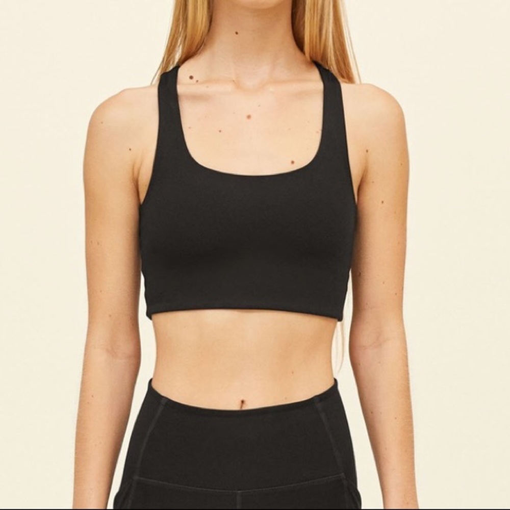 Girlfriend Collective Black Paloma bra medium